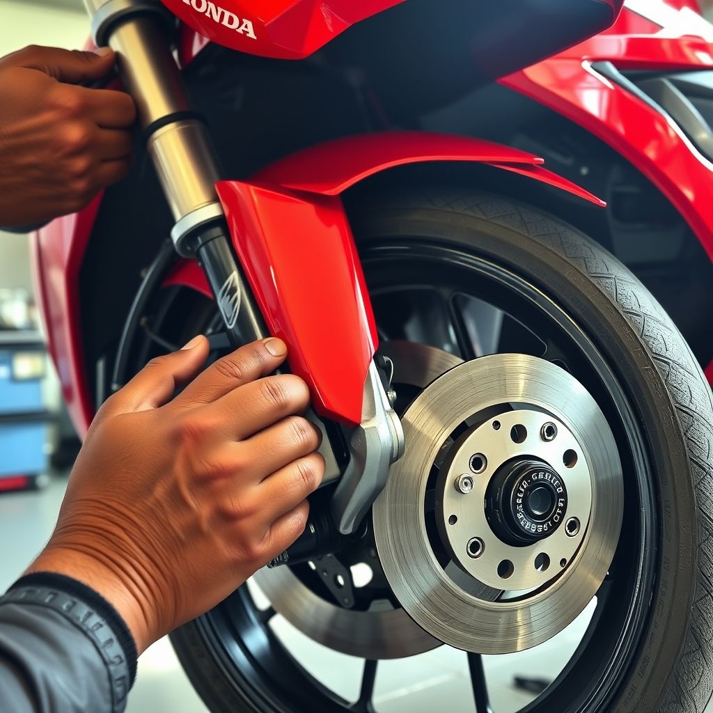 ตรวจสอบระบบเบรก CBR650R